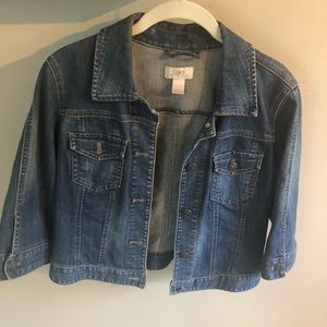 Loft Outlet Cropped Jean Jacket